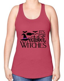 its october witches 34# - witch -Racerback Tank