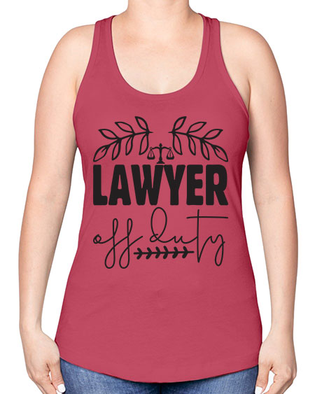 lawyer off duty 1041# - lawyer -Racerback Tank