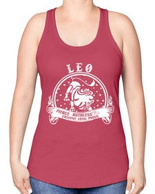 leo 18# - leo -Racerback Tank