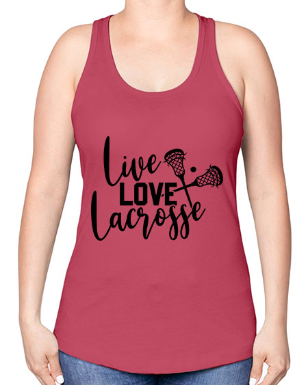 live.love 11# - lacrosse -Racerback Tank