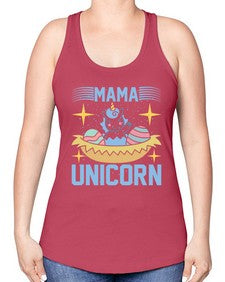 mama unicorn 295# - unicorn -Racerback Tank