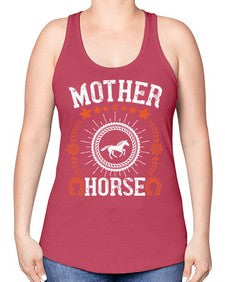 mother of horse Style 27# - horse -Racerback Tank