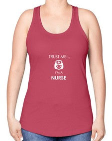 nurse 1141# - nurse -Racerback Tank