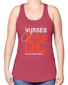 nurse take dc 1198# - nurse -Racerback Tank