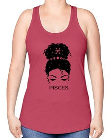 pisces 353# - pisces -Racerback Tank