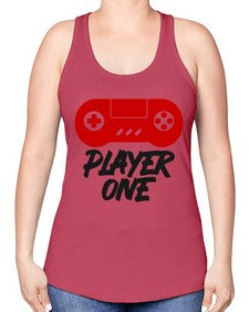 play one 145# - video games -Racerback Tank