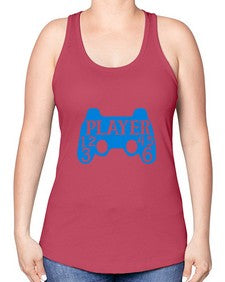 player 39# - video games -Racerback Tank