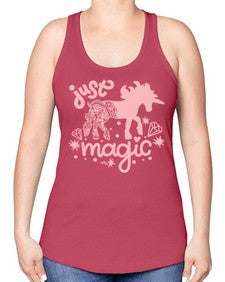 quotes of unicorns just magic just magic 350# - unicorn -Racerback Tank