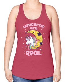 quotes of unicorns unicorns are real unicorns are real 363# - unicorn -Racerback Tank