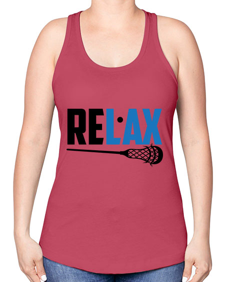 relax 3# - lacrosse -Racerback Tank