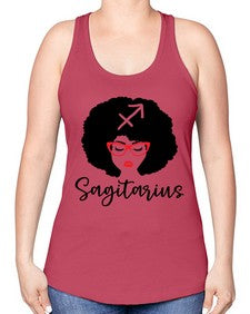 sagitarius 396# - sagittarius -Racerback Tank