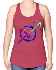 sagittarius 402# - sagittarius -Racerback Tank