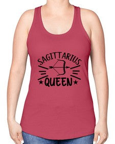 sagittarius queen 411# - sagittarius -Racerback Tank