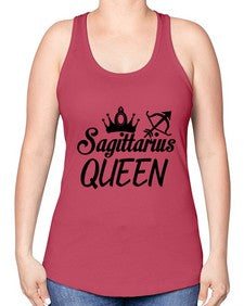 sagittarius queen 412# - sagittarius -Racerback Tank