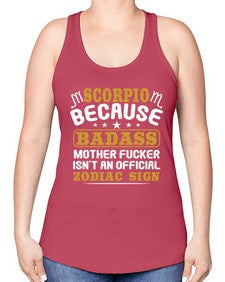 scorpio 432# - scorpio -Racerback Tank