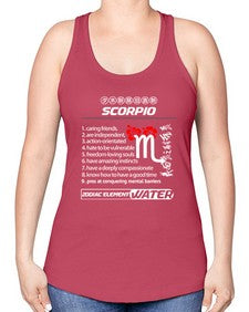 scorpio 456# - scorpio -Racerback Tank