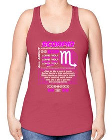 scorpio 457# - scorpio -Racerback Tank