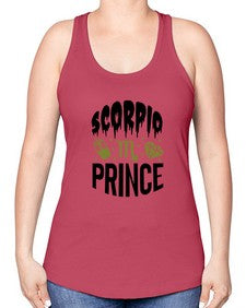 scorpio prince 445# - scorpio -Racerback Tank