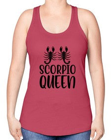 scorpio queen 446# - scorpio -Racerback Tank