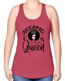 scorpio queen 448# - scorpio -Racerback Tank