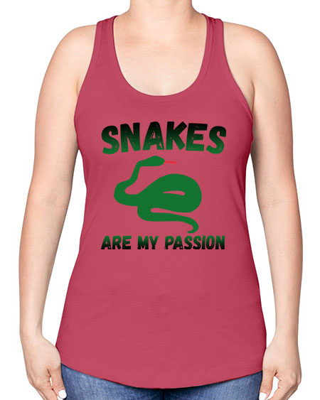 snake are my passion - snake -Racerback Tank