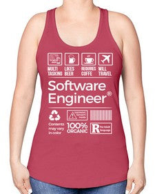 software engineer 1409# - engineer -Racerback Tank
