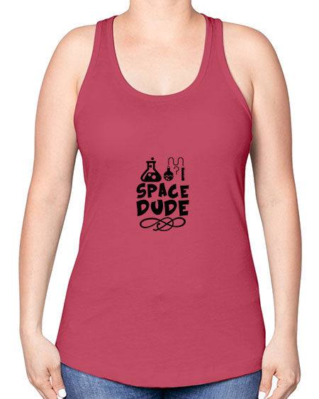 space dude 14# - space -Racerback Tank