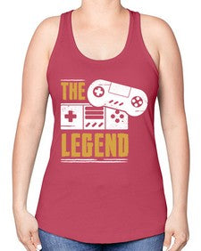 the legend 156# - video games -Racerback Tank
