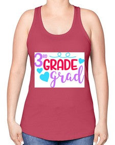 thirdgradegrad 982# - third grade -Racerback Tank