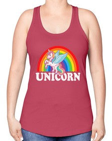 unicorn 439# - unicorn -Racerback Tank