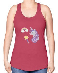 unicorn elements 455# - unicorn -Racerback Tank