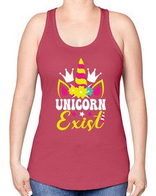 unicorn exist 457# - unicorn -Racerback Tank