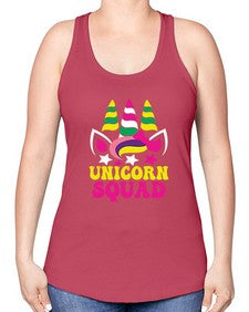 unicorn squad 484# - unicorn -Racerback Tank