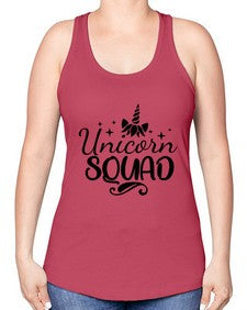unicorn squad 489# - unicorn -Racerback Tank