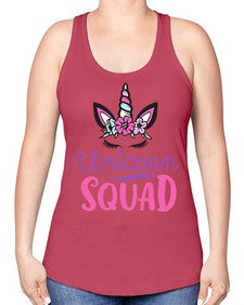 unicorn squad 493# - unicorn -Racerback Tank