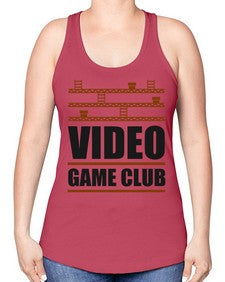 video game club 160# - video games -Racerback Tank