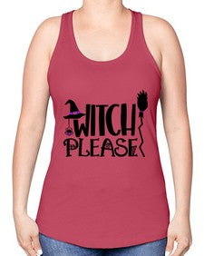 witch please 14# - witch -Racerback Tank