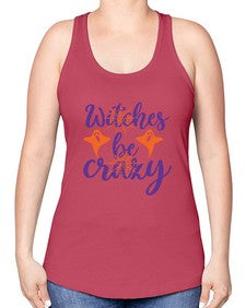 witches be crazy 10# - witch -Racerback Tank