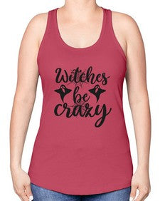 witches be crazy 9# - witch -Racerback Tank