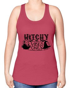 witchy vibes only 3# - witch -Racerback Tank