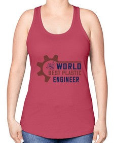 world best plastic engineer Style 477# - engineer -Racerback Tank