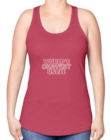 world is okayest uncle 697# - uncle -Racerback Tank