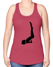 yoga pose  632# - yoga -Racerback Tank