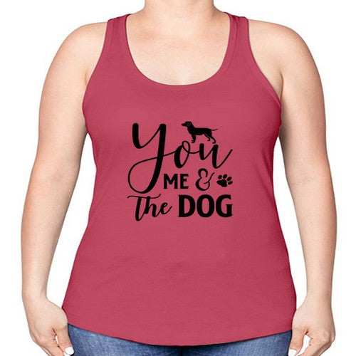you me the dog 252# - dogs -Racerback Tank