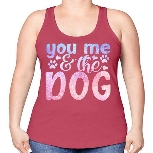 you me the dog 253# - dogs -Racerback Tank