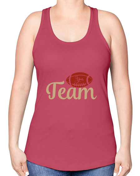 your team 2271# - softball -Racerback Tank
