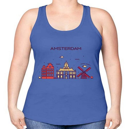 Amsterdam 321# - cities -Racerback Tank