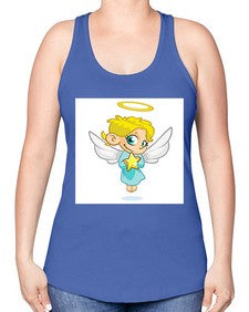 Angel 7# - cartoon general -Racerback Tank