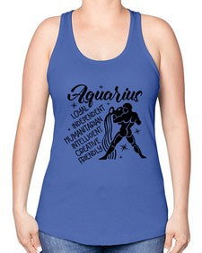 Aquarius 72# - aquarius -Racerback Tank