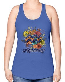 Aquarius 7# - aquarius -Racerback Tank